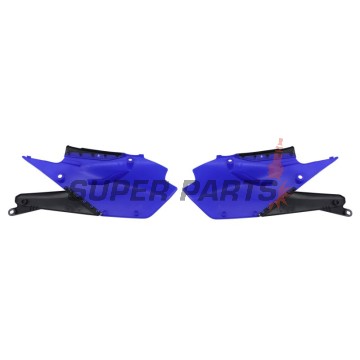Πίσω πλαϊνά πλαστικά -POLISPORT- μαύρο/μπλε, YAMAHA YZ 250 2019-2023