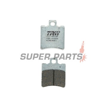 Τακάκια φρένων -TRW- MCB696EC, Aprilia SR/Leonardo/Gulliver, Benelli K2/Velvet, Gilera Runner/NRG/Typhoon, Honda SH/X8R, Malaguti F10/F12/Ciak, Piaggio NRG/TPH/Typhoon/Zip, Suzuki Katana (1992-2018)