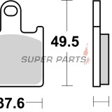 Τακάκια φρένων -BREMBO- 07KA28SR, Kawasaki GTR1400, Kawasaki Z750R/Z1000, Kawasaki Ninja ZX-6R 600/636, Suzuki GSX1300BK B-King
