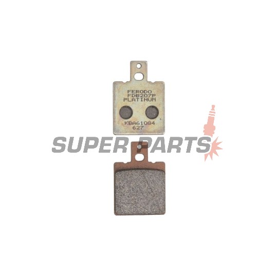 Τακάκια φρένων -FERODO- FDB207P, Aprilia RS 50/125/250, AF1 125, Tuareg 125/350, Ducati Monster 600/900/1000, 916, SS 750/900, Cagiva Mito 125, Raptor 650, Elefant 750, KTM GS 125/500, MX 125/500, Moto Guzzi California 1100, Daytona 1000, V11 1100, Husqva