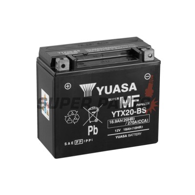 Μπαταρία -YUASA- YTX20-BS, 19Ah 12V