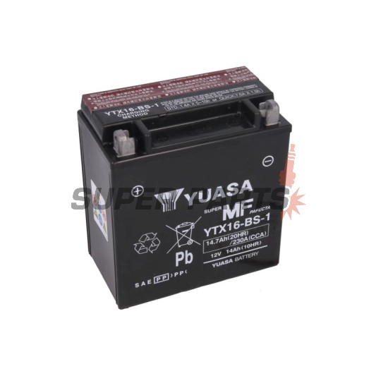 Μπαταρία -YUASA- YTX16-BS-1, 15Ah 12V