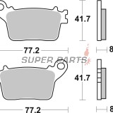 Τακάκια φρένων -BREMBO- 07HO59SP, Honda CBR 1000cc, Yamaha MT-10/YZF-R1 1000cc (2016‑2017)