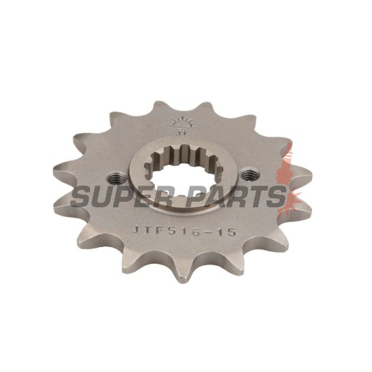 Μπροστινό γρανάζι -JT- JTF516,15, 15 δόντια, Kawasaki EL 250 1988-1999, 2001-2003, EL 252 2000, EX 250 1986-2007, GPX 250 1987-1996, KL 250 1984-2005, KL 650 1989, KLR 250 1984-2005, KLR 600 1984-1989, KLR 650 1987-1990