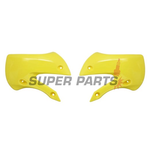 Μπροστινά πλαϊνά πλαστικά -POLISPORT- κίτρινα, SUZUKI RM 65 2003-2005