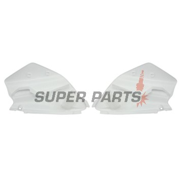 Πίσω πλαϊνά πλαστικά -POLISPORT- λευκά, YAMAHA YZ 125/250 1996-2001