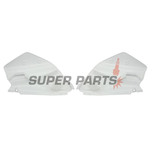 Πίσω πλαϊνά πλαστικά -POLISPORT- λευκά, YAMAHA YZ 125/250 1996-2001
