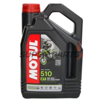 λάδι 2χρονου κινητήρα -MOTUL- 510, 2T, ημισυνθετικό, 4L