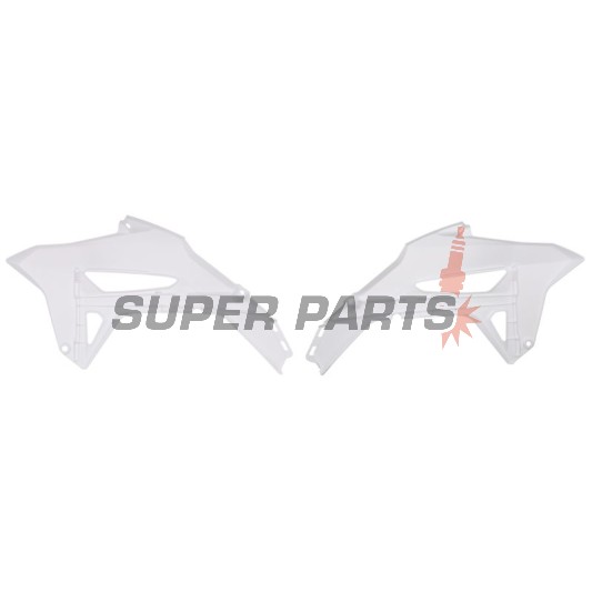Μπροστινά πλαϊνά πλαστικά -POLISPORT- λευκά, HONDA CRF 250/450 2021-2023