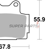 Τακάκια φρένων -BREMBO- 07YA12SP, Yamaha FZ/FZR/FZS/RD/RZ/SRX/TDR/TZR/XJ 125-750cc (1984-2003)