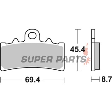 Τακάκια φρένων -BREMBO- 07GR18SA, BMW C400/310GS 2016-2022, Husqvarna Svart/Vitpilen401 2017-2022, KTM Adventure/Duke/RC125-390 2010-2022