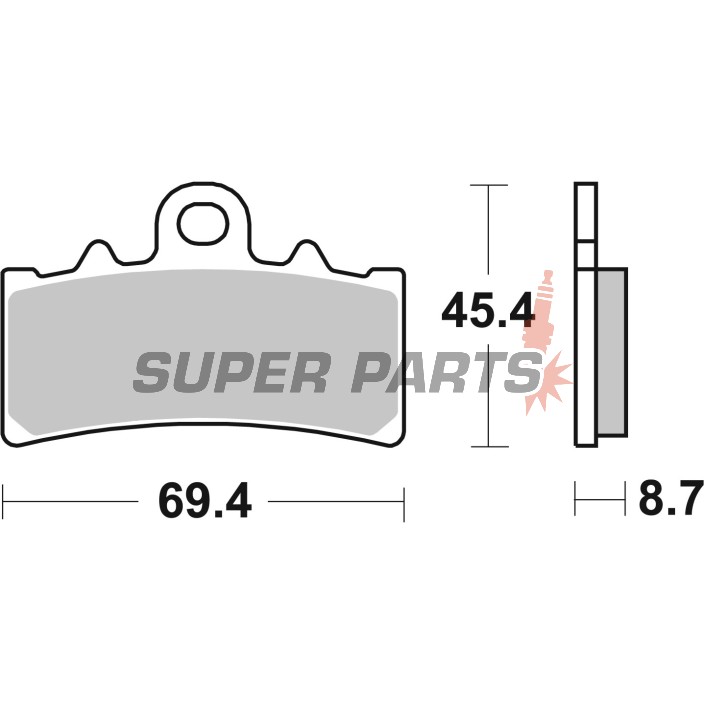 Τακάκια φρένων -BREMBO- 07GR18SA, BMW C400/310GS 2016-2022, Husqvarna Svart/Vitpilen401 2017-2022, KTM Adventure/Duke/RC125-390 2010-2022