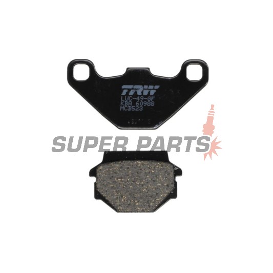 Τακάκια φρένων -TRW- MCB523, Aprilia RX 125, Tuareg 350/600, Husaberg FE600, MC350, Husqvarna TE350/510, WR240/250, CR125/250, Kawasaki GPZ305/500, KLR250/600/650, KLE250/500, KMX125/200, ZX-7R 750, KTM Duke 400, MX125/250/500/600, Suzuki GN125, TU125