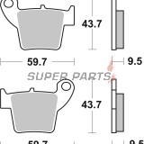 Τακάκια φρένων -BREMBO- 07HO48SD, Honda CR/CRF/XR/XRV/XL, Suzuki DR-Z/RM/RM-Z, Yamaha YZ/WR, Kawasaki KX/KDX/KLX, Gas Gas EC, Beta RR, Aprilia RXV/MXV, TM MX/SM 85