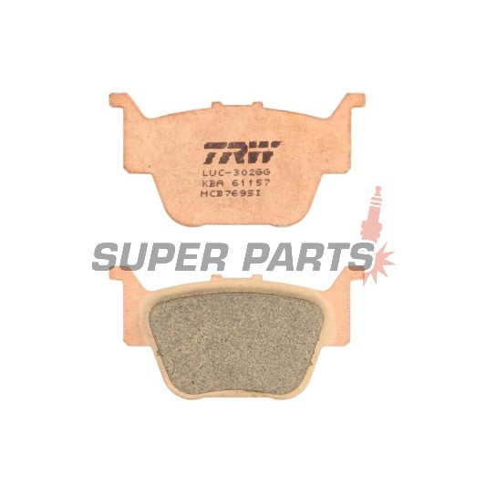 Τακάκια φρένων -TRW- MCB769SI, Honda TRX FourTrax Rancher/Rincon/Sportrax - 420-650cc, 2003-2013