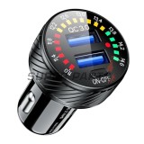 Αντάπτορας USB για αναπτήρα -4 RIDE- 12V, 2xUSB 3.0 + βολτόμετρο - universal