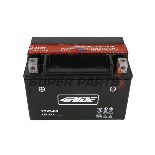 Μπαταρία -4 RIDE- YTX9-BS 4RIDE, 8Ah 12V