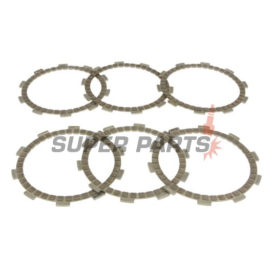 Σετ δίσκων συμπλέκτη -TRW- MCC429-6, Yamaha TZR125/125R/125RR (1988-1997), Yamaha YZ80 (1986-1994)