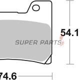 Τακάκια φρένων -BREMBO- 07YA2409, Yamaha/FZR 600-1000, YZF 600 (1989-2001)