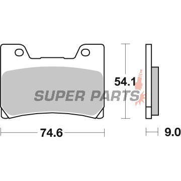 Τακάκια φρένων -BREMBO- 07YA2409, Yamaha/FZR 600-1000, YZF 600 (1989-2001)