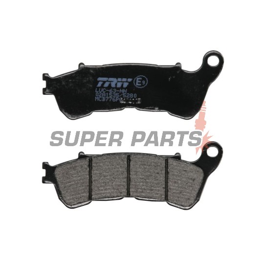 Τακάκια φρένων -TRW- MCB776PC, sintered, Harley-Davidson XL883-1200 Sportster + Honda CB-CBF-CBR/FES-FJS-NSS Forza/NC-NT-SH-ST/VFR-VT-XL + Suzuki Burgman/Sixteen/Boulevard-Intruder 1800 (2004-2018)