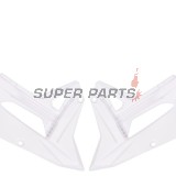 Μπροστινά πλαϊνά πλαστικά -POLISPORT- λευκά, HONDA CRF 450 2022-2023