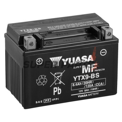 Μπαταρία -YUASA- YTX9-BS, 8Ah 12V