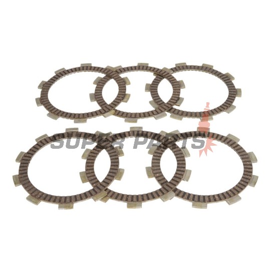 Σετ δίσκων συμπλέκτη -4 RIDE- TCS5598, Aprilia RS125 Replica/Extrema/Tuono (1992-2013), AF1 125 Futura (1989-1992), MX125 (2004-2007), Pegaso 125 (1990-1995), Classic 125 (1996-2001), κόκκινο Rose 125 (1990-1995)