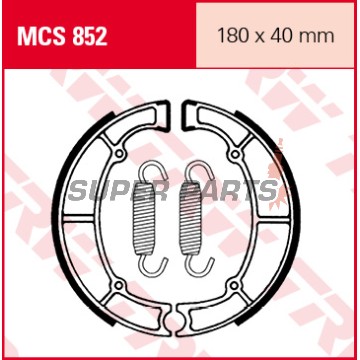Σιαγόνες φρένων -TRW- MCS852, 180x40mm, Kawasaki EN450-500 Vulcan LTD/GPZ550/GT-GTR550/KZ-Z400-750 LTD/VN400-850 Vulcan Classic/ZL600 Eliminator (1979-2006)