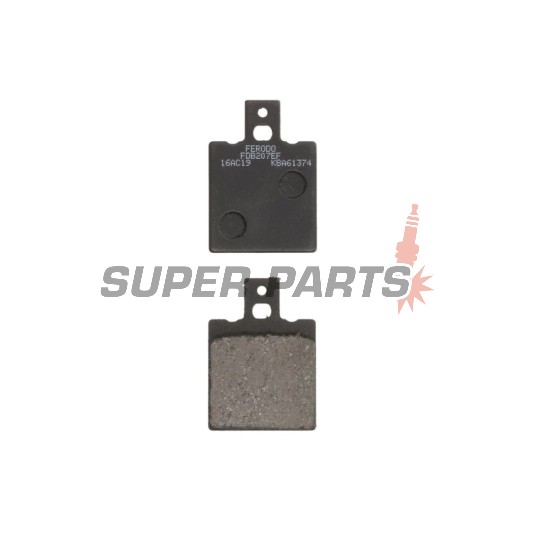 Τακάκια φρένων -FERODO- FDB207EF, Aprilia RS 50/125/250, AF1 125, Tuareg 125/350, Ducati Monster 600/900/1000, 916, SS 750/900, Cagiva Mito 125, Raptor 650, Elefant 750, KTM GS 125/500, MX 125/500, Moto Guzzi California 1100, Daytona 1000, V11 1100, Husqv