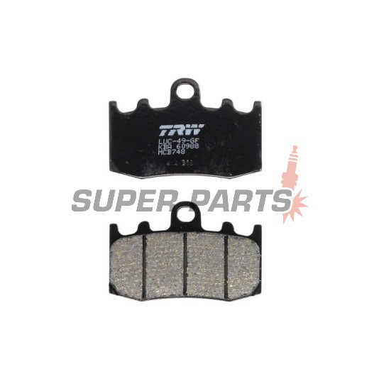 Τακάκια φρένων -TRW- MCB748, BMW HP2 Megamoto 1200, K1200RS/GT/S/LT, K1300S/GT, R850RT/R, R1100S, R1150GS/RT/R, R1200GS/Adventure/RT/R/ST/S LC - 2000-2015