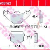 Τακάκια φρένων -TRW- MCB522, Adly Cat/G-Shock/Super Sonic/Thunderbike 50-125, Aprilia RS4 125, SX 50, Honda MB/MCX 80, Kawasaki AR/KD/KDX/KMX/KSR/KX 50-250, KTM SX 60/65, Peugeot Speedfight/Buxy/Trekker/Vivacity 50-100, Suzuki AH Address, RM 80X