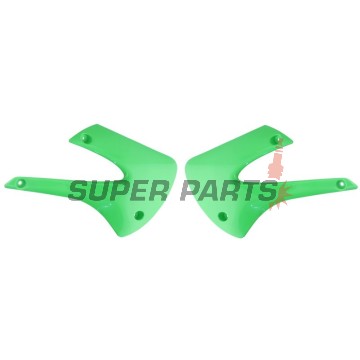 Μπροστινά πλαϊνά πλαστικά -POLISPORT- πράσινα, KAWASAKI KX 85 2001-2013
