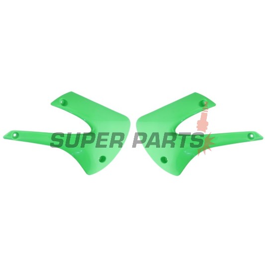 Μπροστινά πλαϊνά πλαστικά -POLISPORT- πράσινα, KAWASAKI KX 85 2001-2013