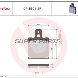 Τακάκια φρένων -BREMBO- 07BB01SP, Aprilia RS/Tuareg, Ducati Monster/SS, Cagiva Mito, Benelli Tornado, Gilera, KTM, Bimota 50-1100cc (1976-2013)