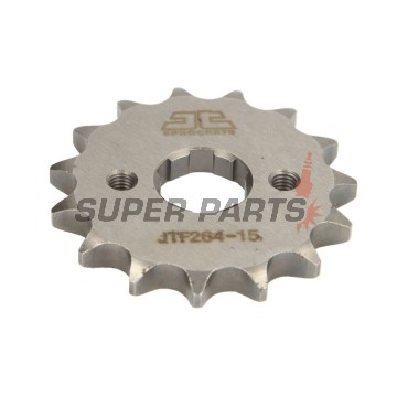 Μπροστινό γρανάζι -JT- JTF264,15, 15 δόντια, Derbi Senda 125 2004-2007, Honda C 90 1975-1986, CBZ 125 2001, EZ 90 1993-1996, Kymco Pulsar 125 2001-2005, 2008-2010