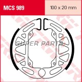 Σιαγόνες φρένων -TRW- MCS989, 110x20mm, Gilera Ice/Typhoon, Piaggio Free/NRG/NTT/Sfera/TPH/Typhoon, Suzuki VZ Marauder (1993-2018)