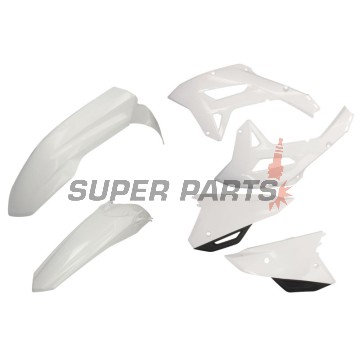 Σετ πλαστικών -POLISPORT- λευκά, HONDA CRF 450 2022-2023