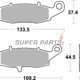 Τακάκια φρένων -BREMBO- 07KA18LA, Kawasaki ER-6F/ER-6N 650, Versys 650, VN Vulcan 800-2000, Z750/ZR-7, Suzuki V-Strom 650/1000, GS500, Bandit 600/650, SV650, Intruder 800/1500/1800