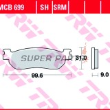 Τακάκια φρένων -TRW- MCB699, Yamaha VP X-City 250, YP Majesty 250, X-Max 125/250/400 ABS & Sport (1998-2017)