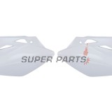 Πίσω πλαϊνά πλαστικά -POLISPORT- λευκά, KAWASAKI KX 450 2005-2008