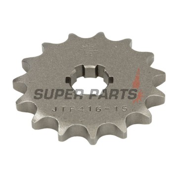 Μπροστινό γρανάζι -JT- JTF416,15, 15 δόντια, Suzuki RM 80 1997-2001, RM 85 2002-2018, Yamaha DT 175 1978-1981, RD 125 1976-1977, RS 125 1976, YZ 80 1984, 1993-2001