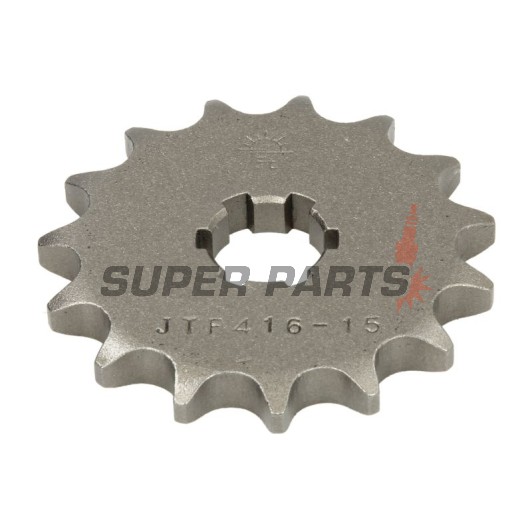Μπροστινό γρανάζι -JT- JTF416,15, 15 δόντια, Suzuki RM 80 1997-2001, RM 85 2002-2018, Yamaha DT 175 1978-1981, RD 125 1976-1977, RS 125 1976, YZ 80 1984, 1993-2001