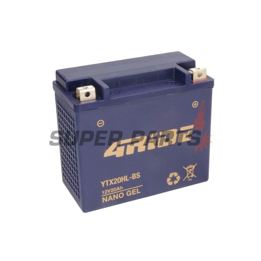 Μπαταρία -4 RIDE- YTX20HL-BS 4RIDE GEL, 20Ah 12V