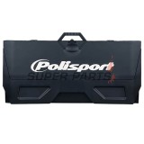 Χαλάκι μοτοσυκλέτας -POLISPORT- μαύρο, λαστιχένιο, διπλωμένο