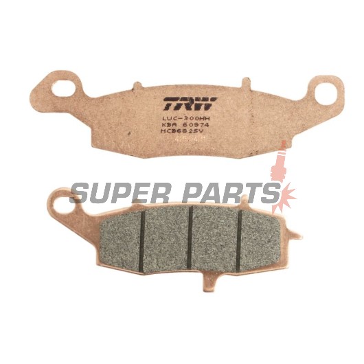 Τακάκια φρένων -TRW- MCB682SV, Kawasaki ER-5/ER-6, Versys, KLR, GPZ, Vulcan, Z750, Zephyr, ZR-7; Suzuki V-Strom, Bandit, GSX, GSR, SV650, Gladius, Intruder