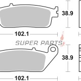 Τακάκια φρένων -BREMBO- 07075XS, Honda FJS 400/600 Silver Wing 2003-2015