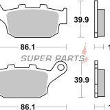 Τακάκια φρένων -BREMBO- 07HO27SP, Buell 1200cc, Honda 400‑750cc, Triumph 600‑955cc (1988‑2018)