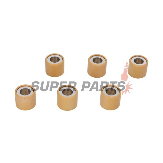 Μπίλιες βαριατόρ -RMS- 19x17mm, 7.3g, 6τεμ., Aprilia Atlantic 125 2003-2010, Aprilia Scarabeo 125 2003-2010, Aprilia Sportcity 125 2006-2013, Derbi GP1 125 2006-2008, Derbi Rambla 125 2008-2009, Gilera D.N.A 125 2002