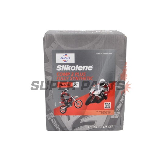 λάδι 2χρονου κινητήρα -SILKOLENE- COMP PLUS, 2T, πλήρως συνθετικό + εστέρας, 4L CUBE